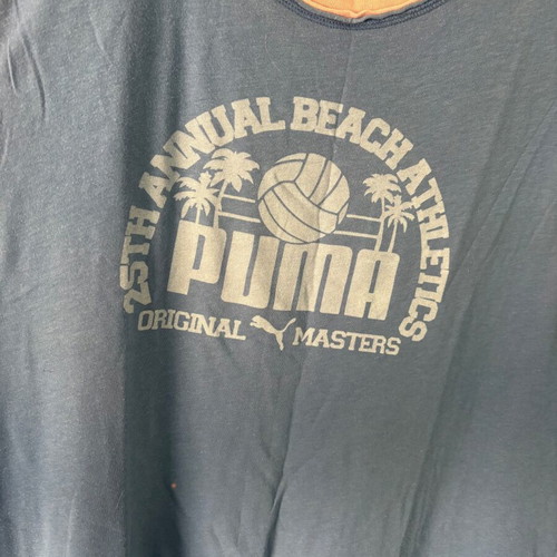 Puma Original Masters sleeveless shirt used, blue, vintage