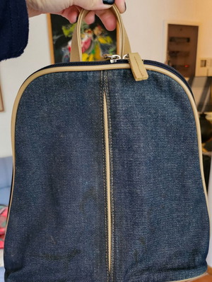 Denim backpack used, blue, Bhs