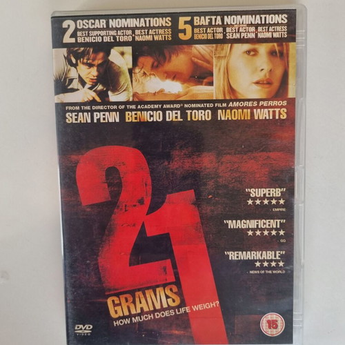 21 Grams DVD movie, drama thriller, subbed