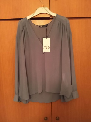 Zara shirt green spring new, size M
