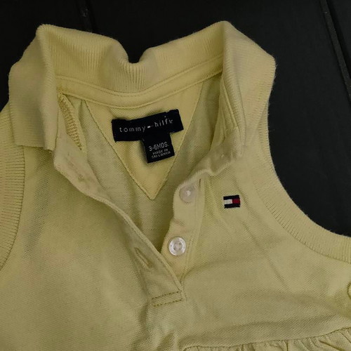 Tommy Hilfiger baby dress size 3-6 months pastel yellow like new