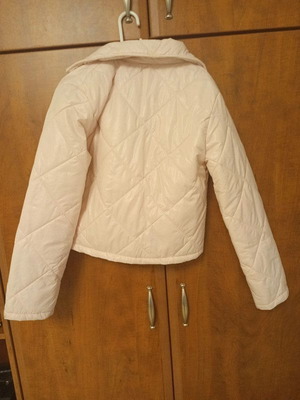 Розова дамска якета S .стил на кроп топ