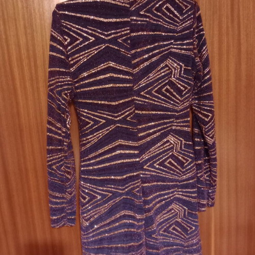 Mini dress MY T wearables like new with rhinestones, black and blue