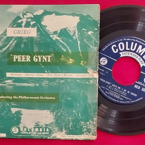 Peer Gynt Suite No 1 Op. 45 7" EP by Grieg