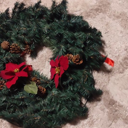Christmas decoration wreath 60 x 52 cm