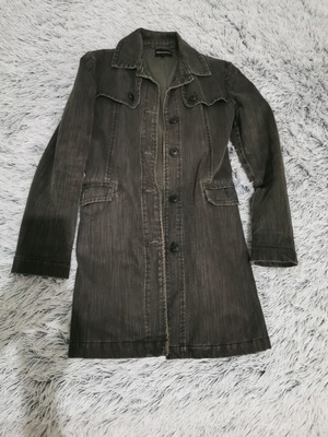 Julia Bergovich Women's Coat 100% Cotton Like New, Olive Color
