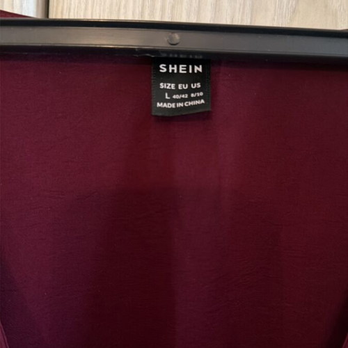 Shein branded long dress size L with elastic waist new