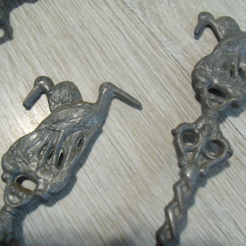 Metal Pewter Spoons used, set of 6 pieces
