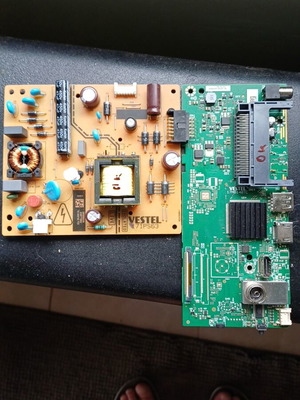 Τροφοδοτικό και motherboard Vestel μεταχειρισμένα, 17IPS63, 17MB140TC για TV