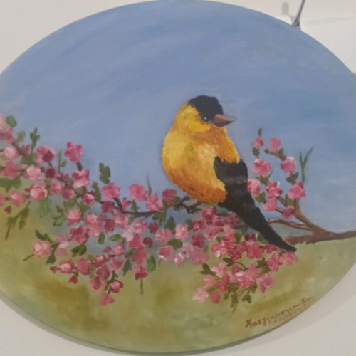 Painting Hatzigiapitou Popi like new, dimensions 50.5x40