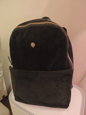 Thiros black velour backpack like new