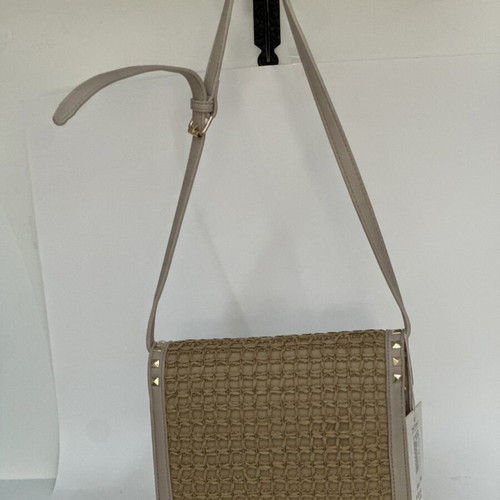 Bag to Bag Greece shoulder bag new, beige with straw texture