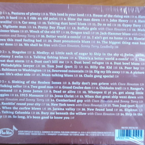 Woody Guthrie 68 Great Songs 3CD new, folk