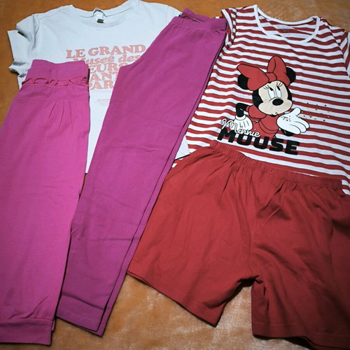 Girls' clothes 9-10 used, daily sets H&M white pink