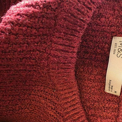 Πουλόβερ Marks & Spencer Medium σαν καινούργιο, μπορντό