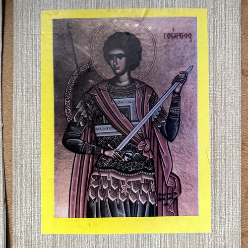 Religious images on cardboard like new, pack of 5