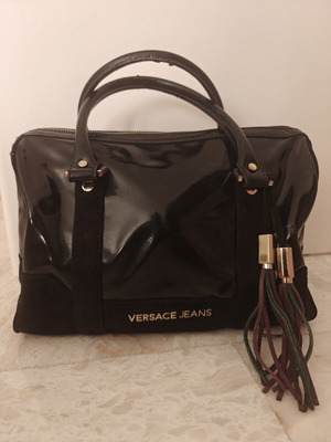 Versace Jeans Handbag used with inner pockets black