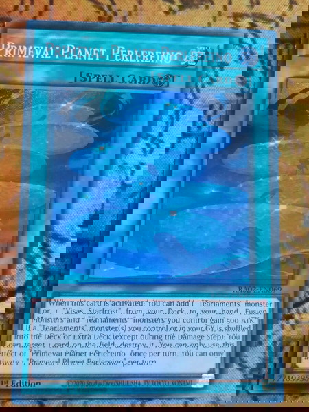 Primeval Planet Perlereino (Super Rare, Yugioh)