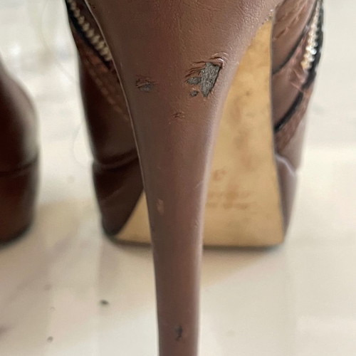 Sante leather ankle boots used, brown, size 38