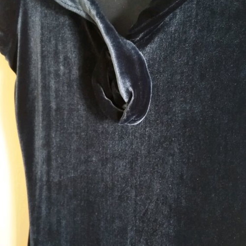 Velvet blue dress like new, size M 38 10