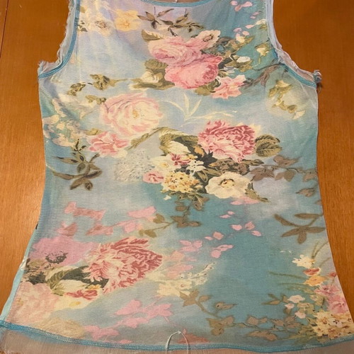Women's blouse in medium, multicolored with turquoise as the main color