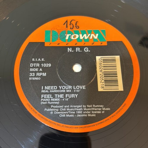 N.R.G Maxi Techno Record 1992 Italy used
