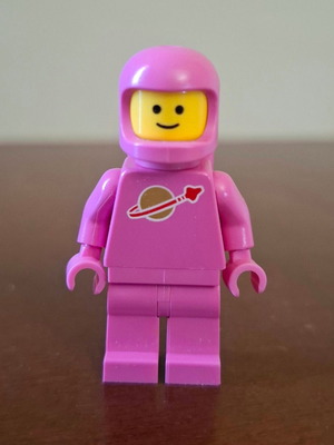 Lego Classic Space Dark Pink Lenny minifigure like new