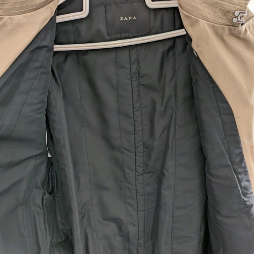Zara trench coat unused, beige, size M with lining and belt