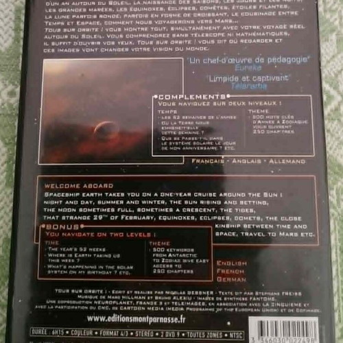 Tous Sur Orbite! Spaceship Earth DVD like new