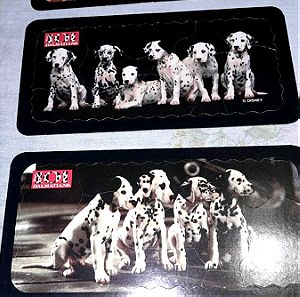 3 συλλεκτικες καρτες παζλ Disney, της σοκολατας Nestle και τα 101 σκυλια δαλματιας