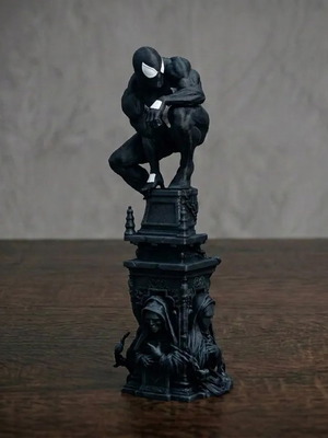 Symbiote Spider-Man Gothic Statue new, Marvel decor