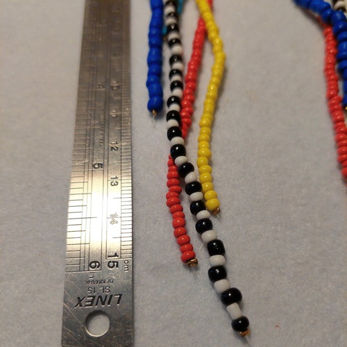 Tropical earrings, colorful, extra long 16cm
