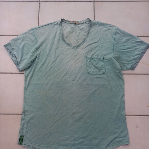 Daniele Alessandrini short-sleeve shirt green like new, size M-L