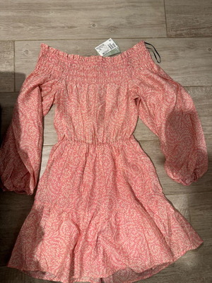 Floral dress new, pink, size XS