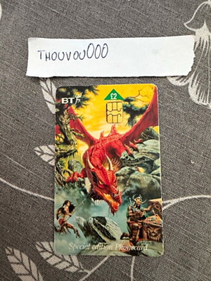Vintage BT UK Phonecard Dragons of Summer Flame used