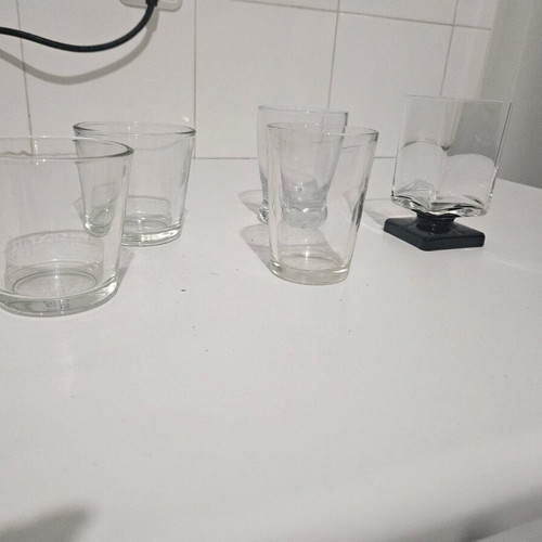 Glasses set of 5 like new for every moment of the day