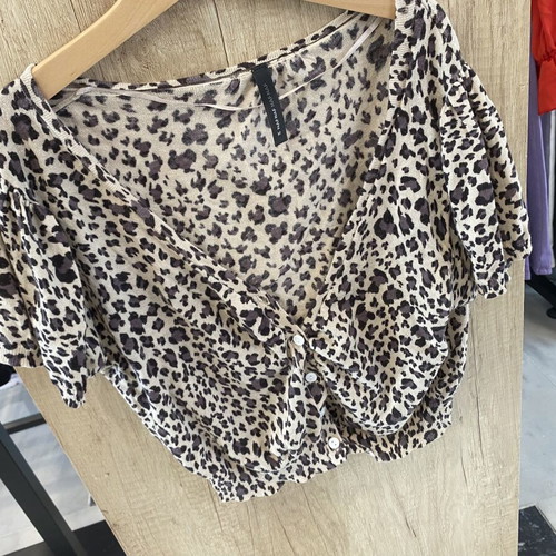 Bolero and top Nef-Nef leopard print size M used