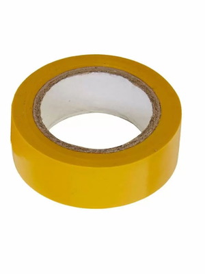 Μονωτική ταινία κίτρινη από PVC καινούργια, πλάτος 1,6cm