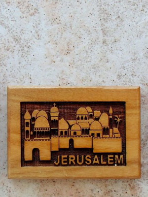 Magnet collection used, 3 souvenirs from Jerusalem, Palestine, Holy Land