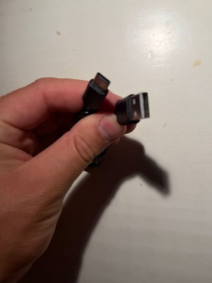 Micro-USB charging cable black, new