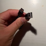 Micro-USB charging cable black, new