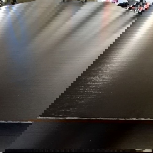 Μαύρη τραπεζαρία ΙΚΕΑ με 6 καρέκλες σαν καινούργιο