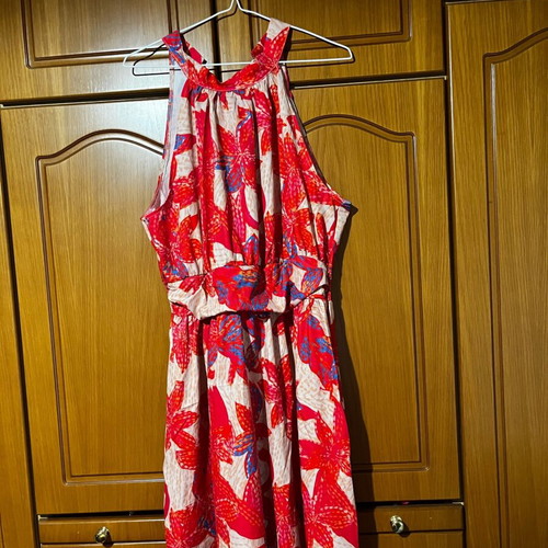 Dress long red size XL new