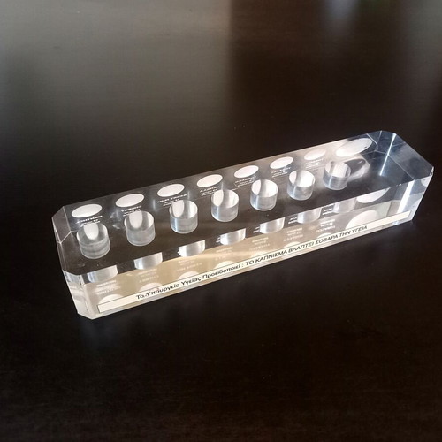 Logic acrylic display stand, plexiglass