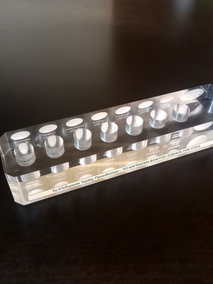 Logic acrylic display stand, plexiglass