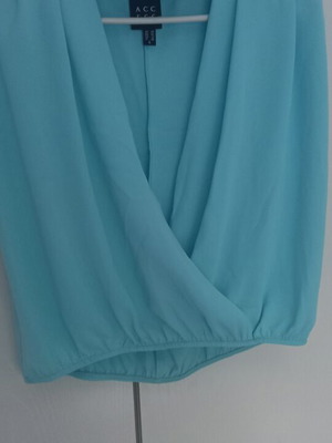Wrap shirt Access turquoise size L new
