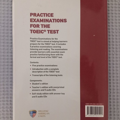 Practice Examinations For The Toeic Test used