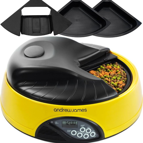 Programmable pet feeder with voice recording like new