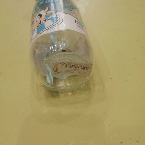 Children's glass cup with straw 500ML new