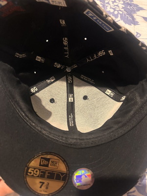 New Era 59FIFTY Chicago White Sox fitted cap like new, black and silver